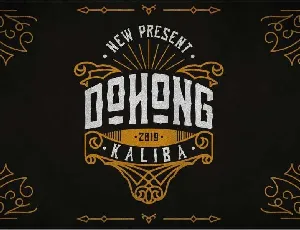 Dohong Kaliba Vintage font