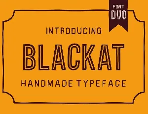 BLACKAT font