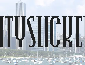 CitySlicker font