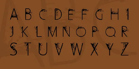 Curly Fleur Caps font