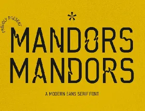 Mandors font