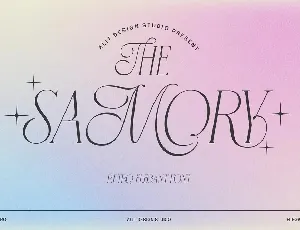 Samory Serif font