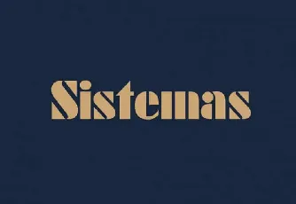 Sistemas Display font