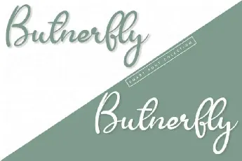 Butnerfly Script font