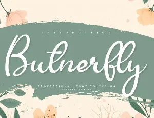 Butnerfly Script font