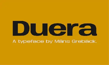 Duera Family font