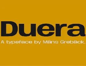 Duera Family font