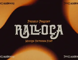 Ralloca font