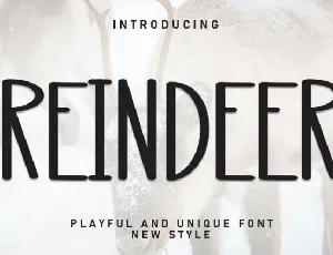 Reindeer Display font