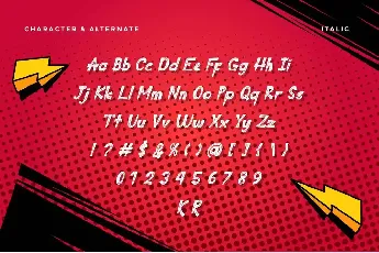 Super Red Demo font