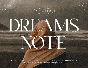 Dreams Note Demo font