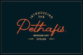 Pethafis font