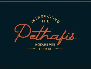 Pethafis font