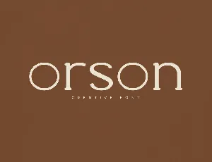 Orson font