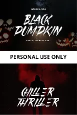 Black Pumpkin font