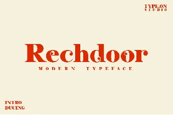 Rechdoor font