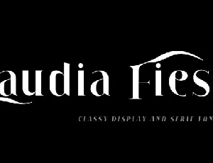 Claudia Fiesta font
