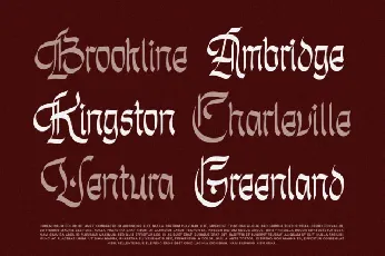 Unholy Trinity font