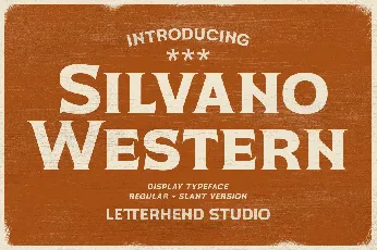 Silvano Western font