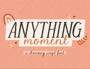 Anything Moment font