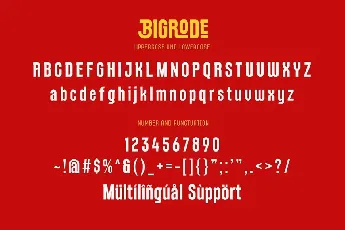 Bigrode font