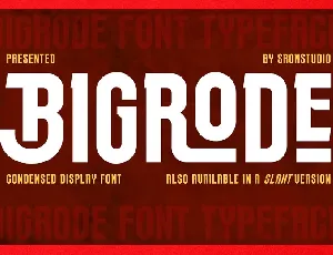 Bigrode font