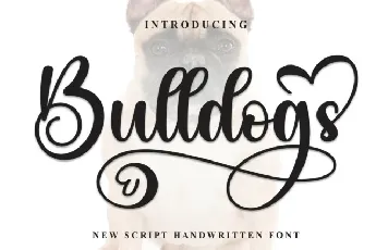 Bulldogs Calligraphy font