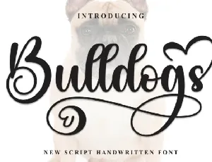 Bulldogs Calligraphy font