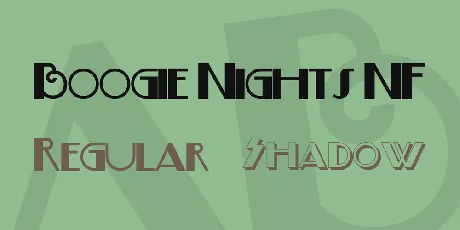 Boogie Nights NF font