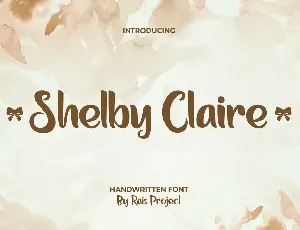 Shelby Claire font