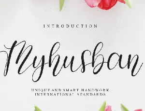 Myhusban font