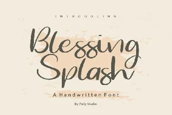 Blessing Splash font