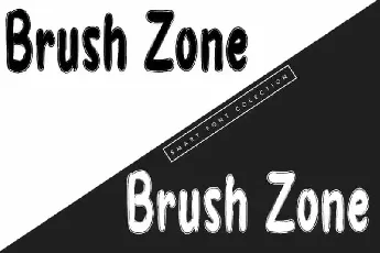 Brush Zone Brush font