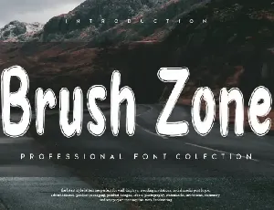 Brush Zone Brush font