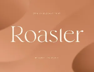 Roaster font
