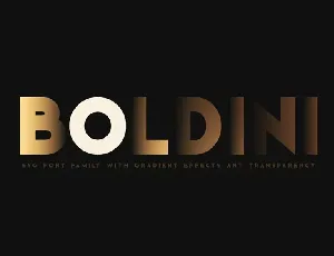 Boldini font