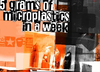 5 grams of microplastics in a week font