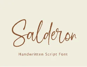 Salderon font