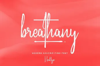 Breathany font