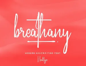 Breathany font