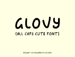 Glovy font