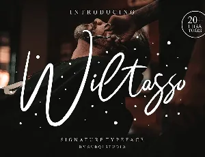 Wiltasso Signature font