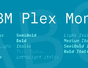 IBM Plex Mono font