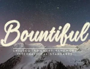 Bountiful Script font