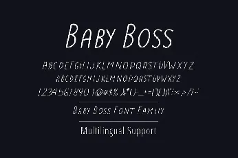 Baby Boss Handwritten font