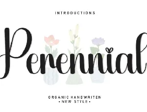 Perennial Script font