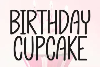 Birthday Cupecake Display font