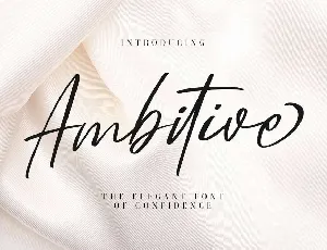 Ambitive font