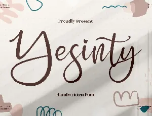 Yesinty font