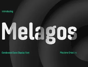 Melagos font